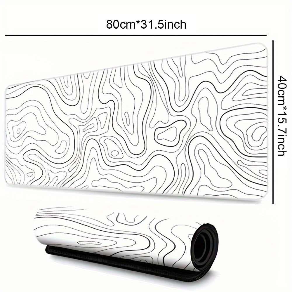 Large Mouse Pads For Desk, Extended Mouse Pad, Gaming Mouse Pad, Mouse Pad With Stitched Edges And Non Slip Rubber Base