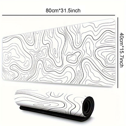 Large Mouse Pads For Desk, Extended Mouse Pad, Gaming Mouse Pad, Mouse Pad With Stitched Edges And Non Slip Rubber Base