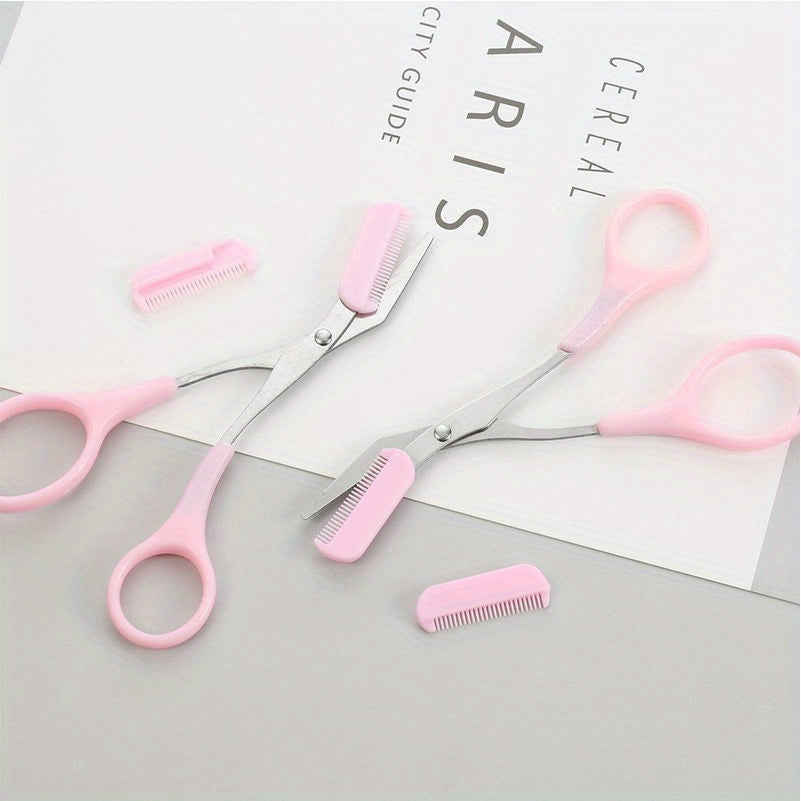 Safe Eyebrow Trimming Makeup Tool, Precise Creation Of Perfect Eyebrow Shape, Stainless Steel Eyebrow Trimming Scissors