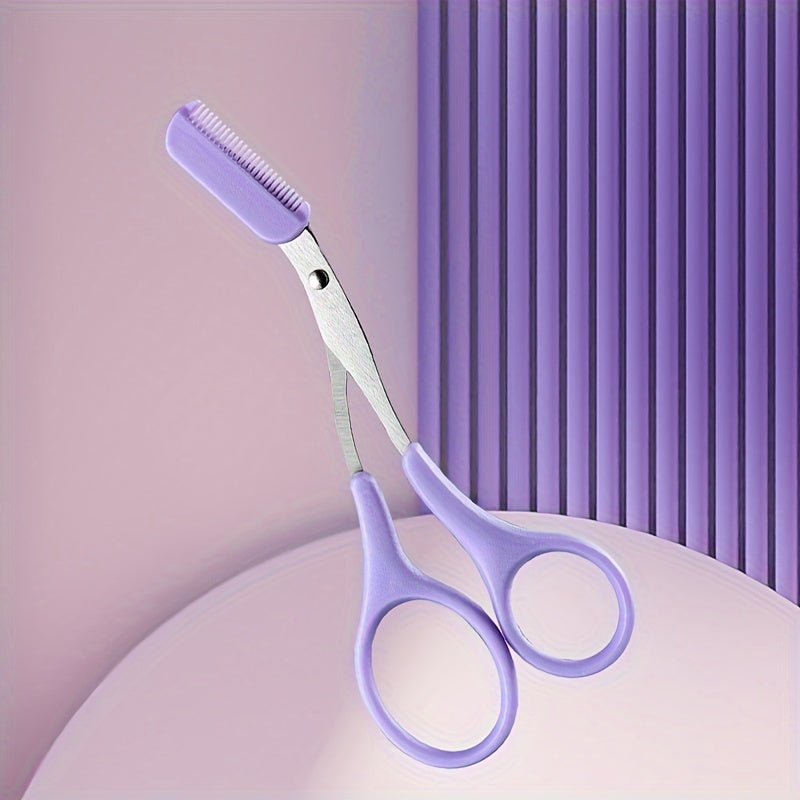 Safe Eyebrow Trimming Makeup Tool, Precise Creation Of Perfect Eyebrow Shape, Stainless Steel Eyebrow Trimming Scissors
