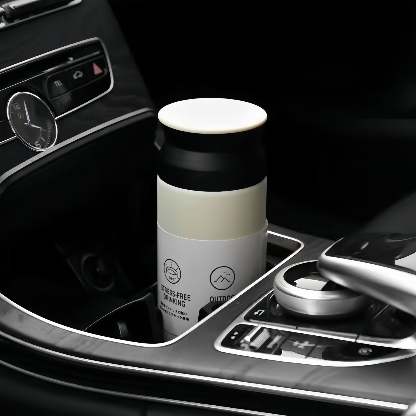 Stainless Steel Insulated Water Bottle, Thermal Tumbler Coffee Mug, Vacuum Flask Portable Hot Cold Cup