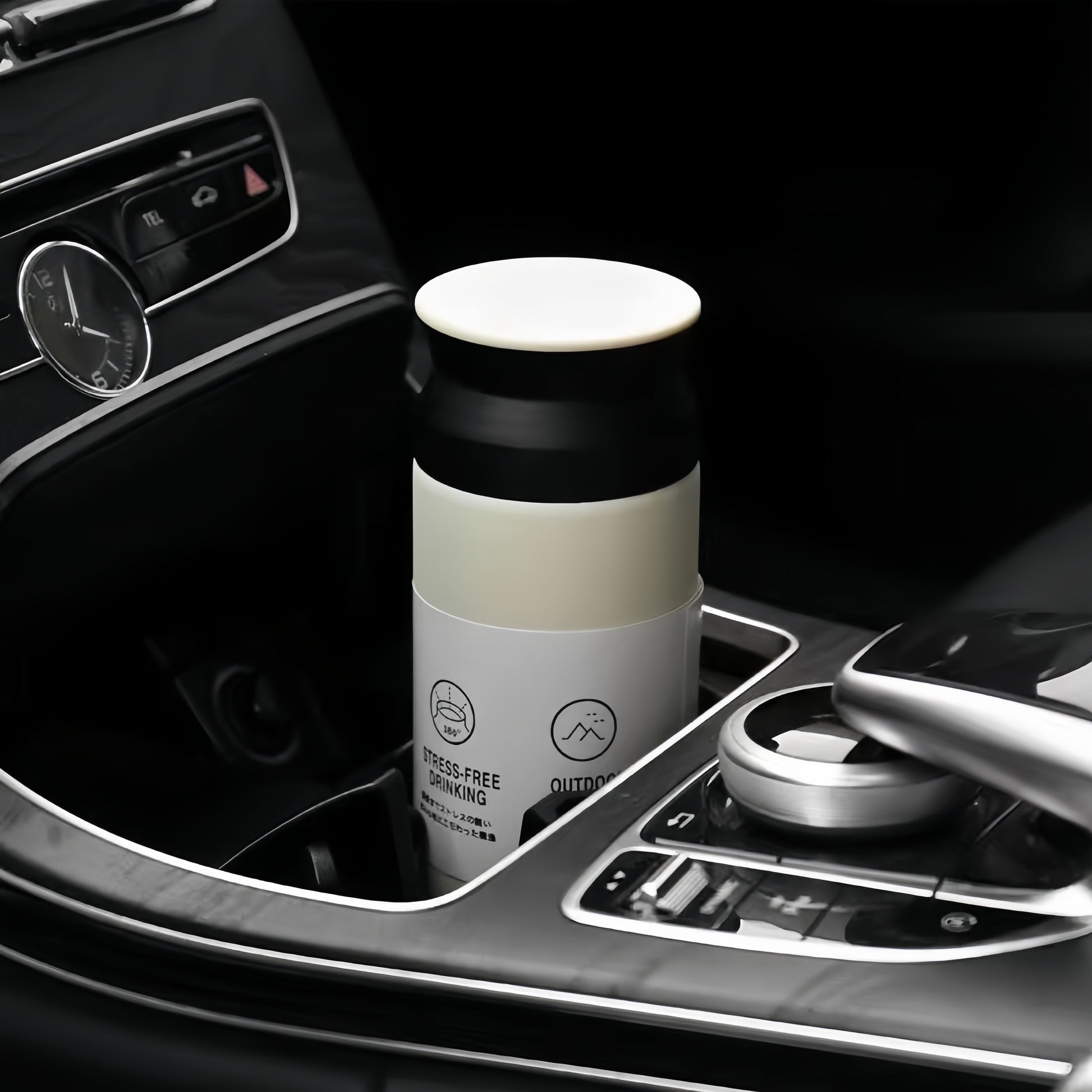 Stainless Steel Insulated Water Bottle, Thermal Tumbler Coffee Mug, Vacuum Flask Portable Hot Cold Cup