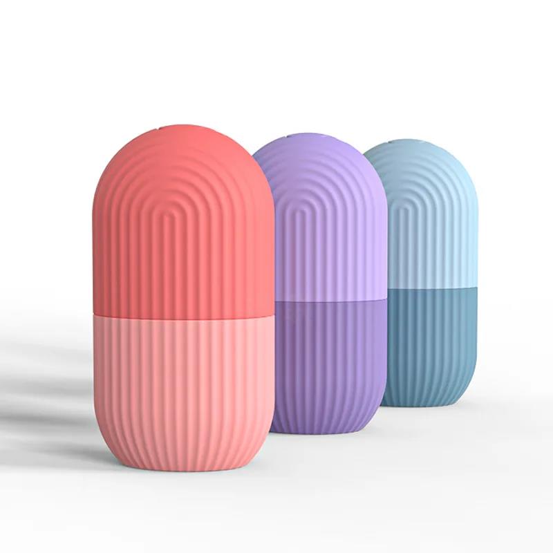 Ice Ball Face Massager Contouring, Silicone Ice Cube Trays Beauty Lifting, Eye Roller Facial Treatment Reduce Acne Skin