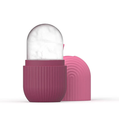 Ice Ball Face Massager Contouring, Silicone Ice Cube Trays Beauty Lifting, Eye Roller Facial Treatment Reduce Acne Skin