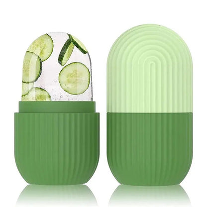 Ice Ball Face Massager Contouring, Silicone Ice Cube Trays Beauty Lifting, Eye Roller Facial Treatment Reduce Acne Skin
