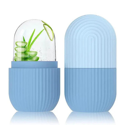 Ice Ball Face Massager Contouring, Silicone Ice Cube Trays Beauty Lifting, Eye Roller Facial Treatment Reduce Acne Skin