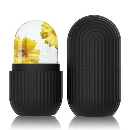 Ice Ball Face Massager Contouring, Silicone Ice Cube Trays Beauty Lifting, Eye Roller Facial Treatment Reduce Acne Skin