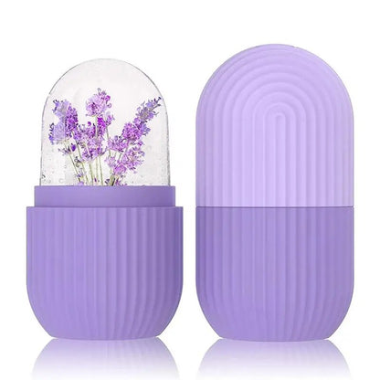 Ice Ball Face Massager Contouring, Silicone Ice Cube Trays Beauty Lifting, Eye Roller Facial Treatment Reduce Acne Skin