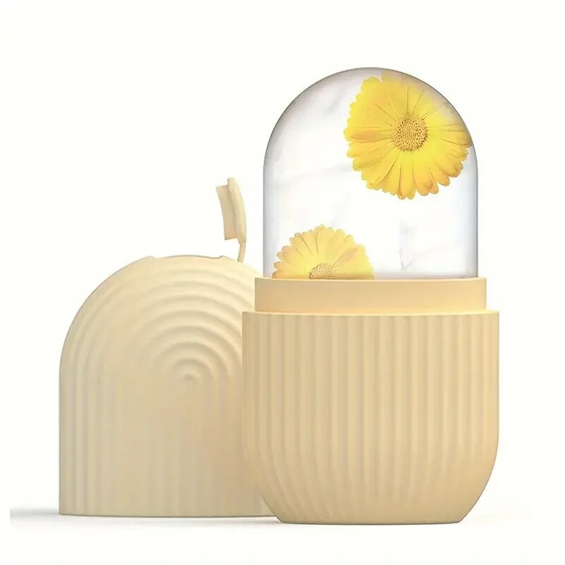 Ice Ball Face Massager Contouring, Silicone Ice Cube Trays Beauty Lifting, Eye Roller Facial Treatment Reduce Acne Skin