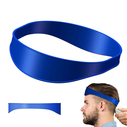 Silicone Neckline Shaving Template, DIY Home Haircuts Curved Headband, Hair Styling Tool and Cutting Guide