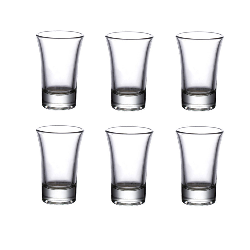 Baijiu Glass, Household Bullet Cup, Transparent Shot Glass, Thick Bottomed Vodka Cup, Classic Party Bar Liquor Goblet