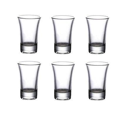 Baijiu Glass Household Bullet Cup Transparent Shot Glass Thick Bottomed Vodka Cup Classic Party Bar 5