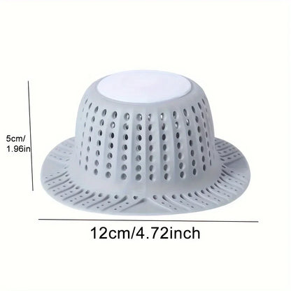 Collapsible Drain Protector, New Bathtub Drain Hair Catcher, Shower Bathtub Tub Bathroom Sink Pop Up and Regular Drain