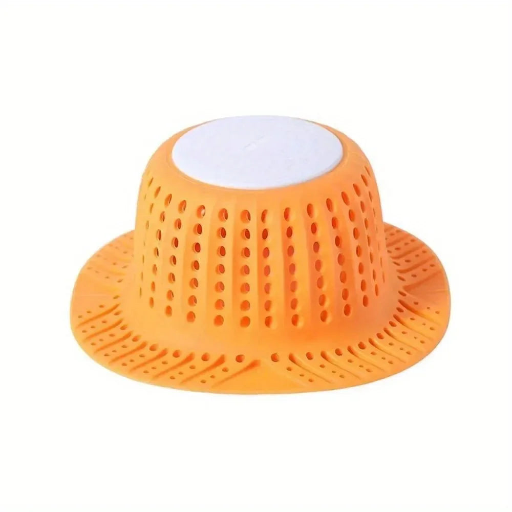 Collapsible Drain Protector, New Bathtub Drain Hair Catcher, Shower Bathtub Tub Bathroom Sink Pop Up and Regular Drain