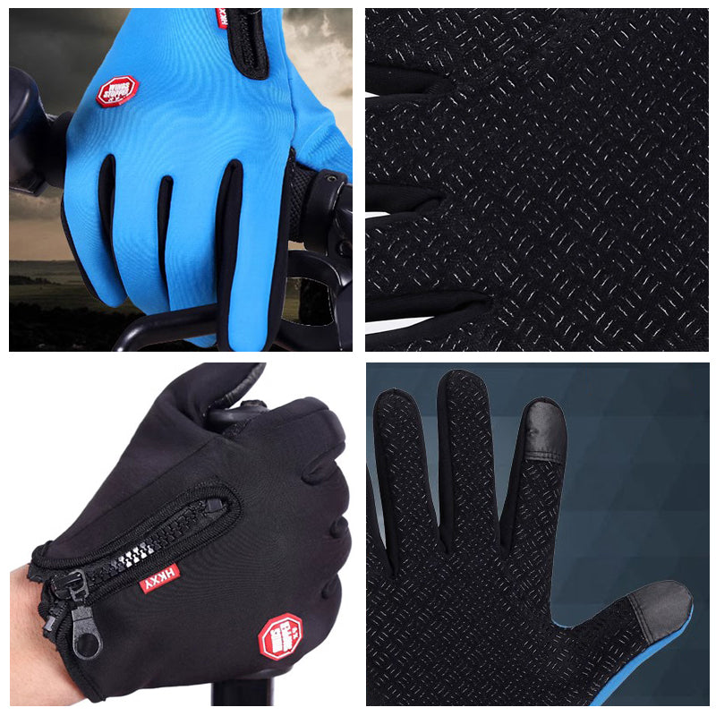 Warm Outdoor Cycling Driving Motorcycle Winter Gloves For Men Women Touchscreen Non Slip Gloves Col 2