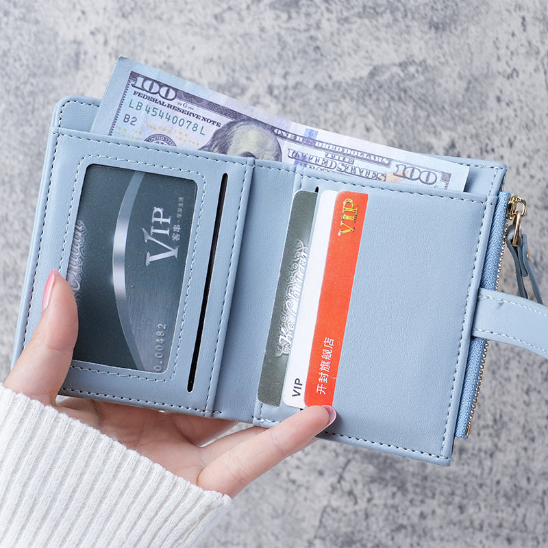 Womens Card Case And Coin Purse Mini Crocodile Print Clutch Wallet Short Credit Card Holder 1