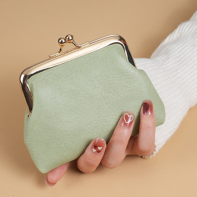 Short Purse Buckle Candy New Retro Purse Ladies Change Purse Colored Coin Purse 6