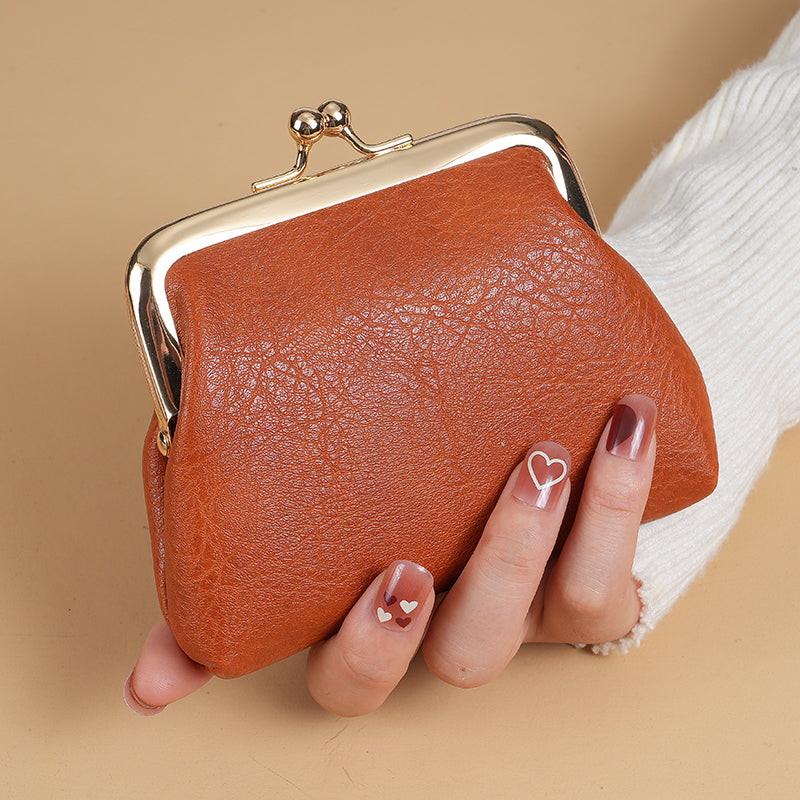 Short Purse Buckle Candy New Retro Purse Ladies Change Purse Colored Coin Purse 7