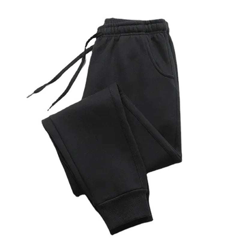 Fitness Loose Fit Clothing Mens Pants Autumn Winter Sport Jogging Trousers Solid Color Streetwear P 1