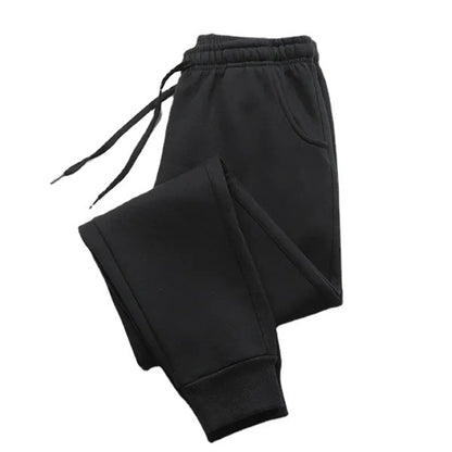 Fitness Loose Fit Clothing Mens Pants Autumn Winter Sport Jogging Trousers Solid Color Streetwear P 1