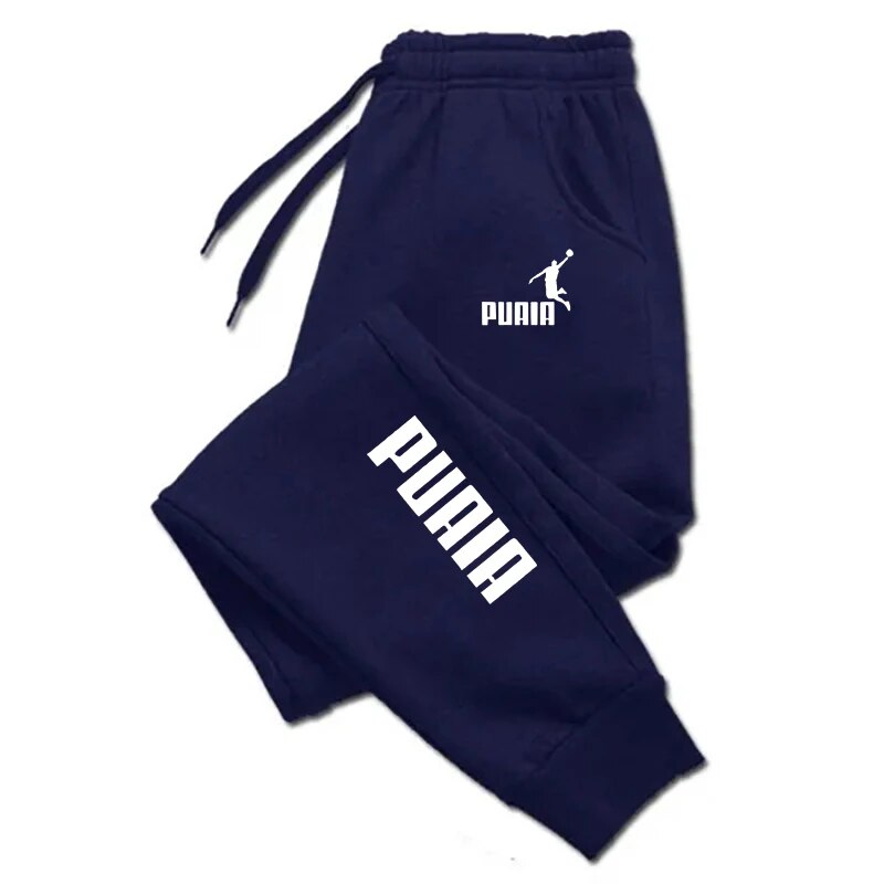 Fitness Loose Fit Clothing Mens Pants Autumn Winter Sport Jogging Trousers Solid Color Streetwear P 4