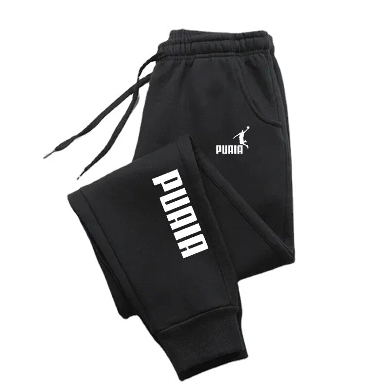 Fitness Loose Fit Clothing Mens Pants Autumn Winter Sport Jogging Trousers Solid Color Streetwear P 5