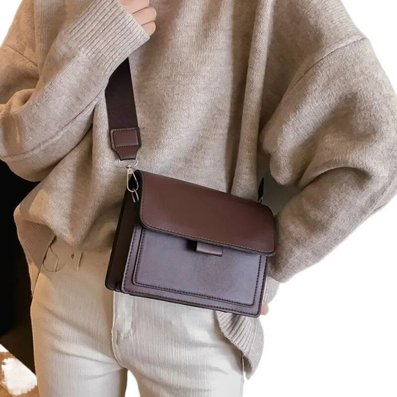 Bag For Women Travel Handle Handbag Classic Designer PU Leather Crossbody Ladies Small Flap Bag 2