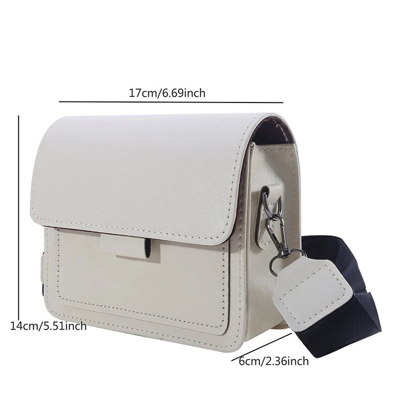 Bag For Women Travel Handle Handbag Classic Designer PU Leather Crossbody Ladies Small Flap Bag 3
