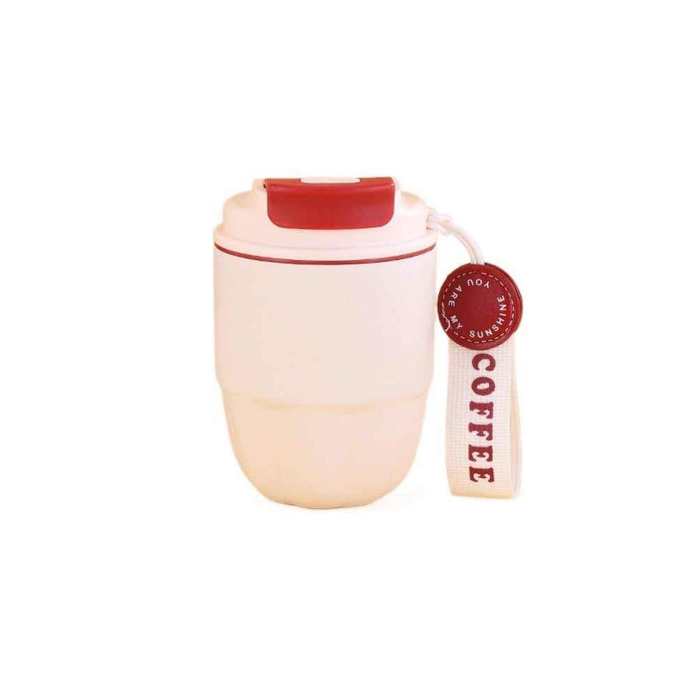 Drinkware Mini Stainless Steel Coffee Mug Small Capacity Simple Vacuum Flasks Portable Fashion Pump 6