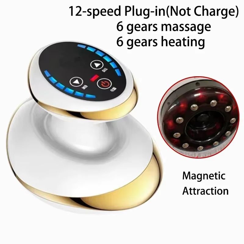 Rechargeable Electric Cupping And Guasha Body Massager With Heating 7