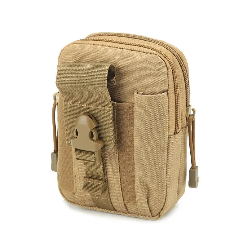 Tactical Military Pouch, Outdoor Men Waist Pack Bag, Waterproof Sport Hunting Belt, Nylon Mobile Phone Bags, Travel Tool