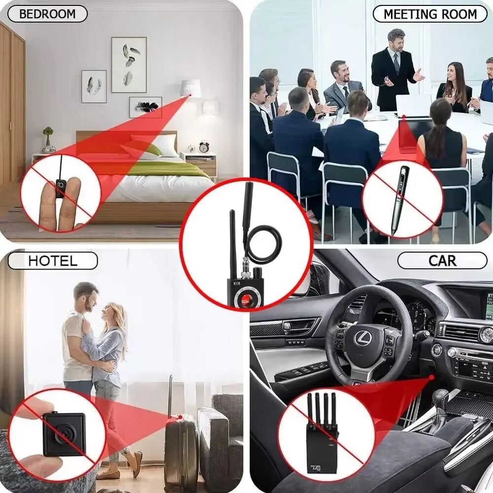 K18 Multi Function Anti Spy Hidden Camera And RF Signal Detector 3