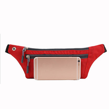 Nylon Chest Pack For Women Phone Bags Pocket Casual Men Waist Bag Running Belt Sports Bag Multifunc 2