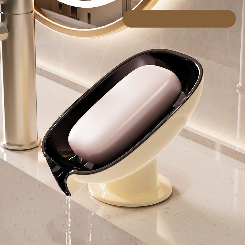 Bathroom Soap Holder, Super Suction Cup Soap Dish, Soap Container, Kitchen Sponge Holder with Drain Water