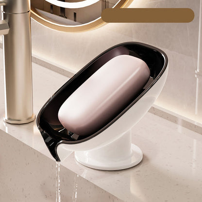 Bathroom Soap Holder, Super Suction Cup Soap Dish, Soap Container, Kitchen Sponge Holder with Drain Water