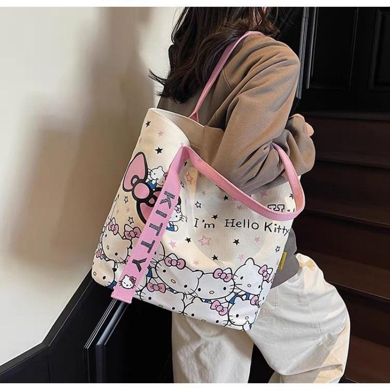 Cartoon Kt Cat Handbag Backpack, Anime Sanrio Hello Kitty Large Capacity Shoulder Bag, Schoolbag Holiday Christmas