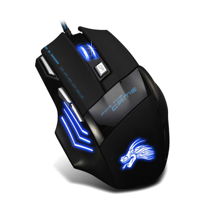 USB Wired Gaming Mouse Adjustable DPI Optical Mice Ergonomic Back Lit Button Design For PC Gamer Co 1