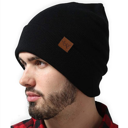 Casual Beanie For Men & Women, Soft Knitted Hat, Unisex Beanie Hat, Stylish Plain Daily Winter Hat