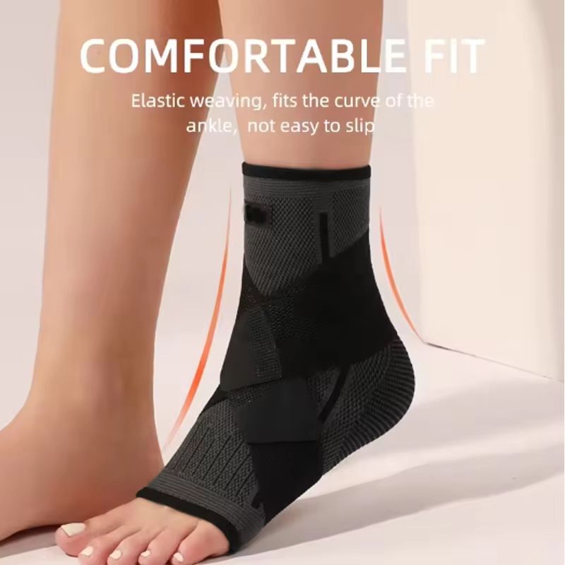 Adjustable Compression Ankle Brace  Unisex Sports Support For Running Hiking  Basketball 4