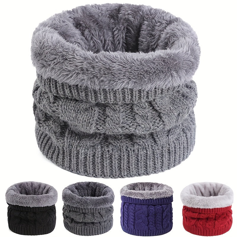 Neck Warm Scarf Fashion Polyester Fiber, Comfortable Winter Accessories, Men and Women Cold Weather