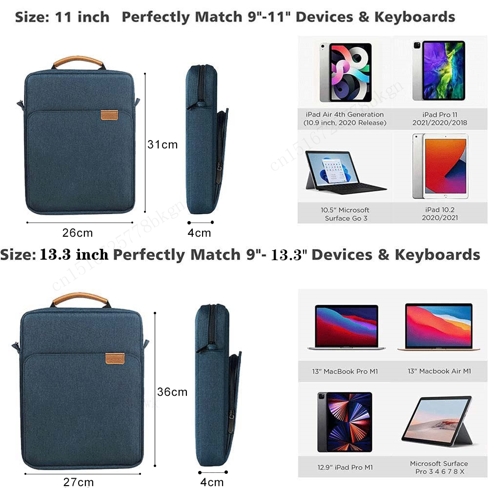 Tablet Bag Pouch, iPad Pro Tablet Sleeve Bag, Protective Tablet Case