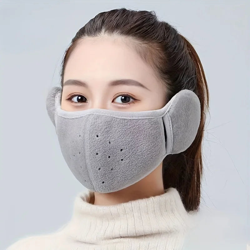 Full Cover Face Mask Outdoor Windproof Mask, Winter Mask Warm Mask, Breathable Thickened Dustproof Reusable Mask