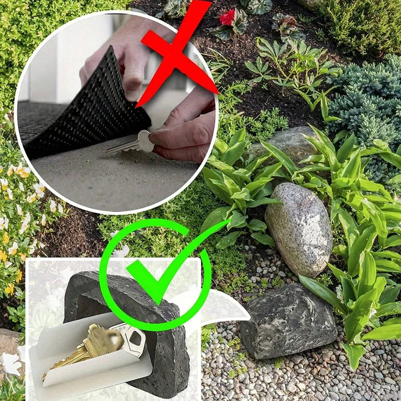 Stone Simulation Key Box, Outdoor Hidden Door Key Box, Hidden Home Accessories, Courtyard Home Decor