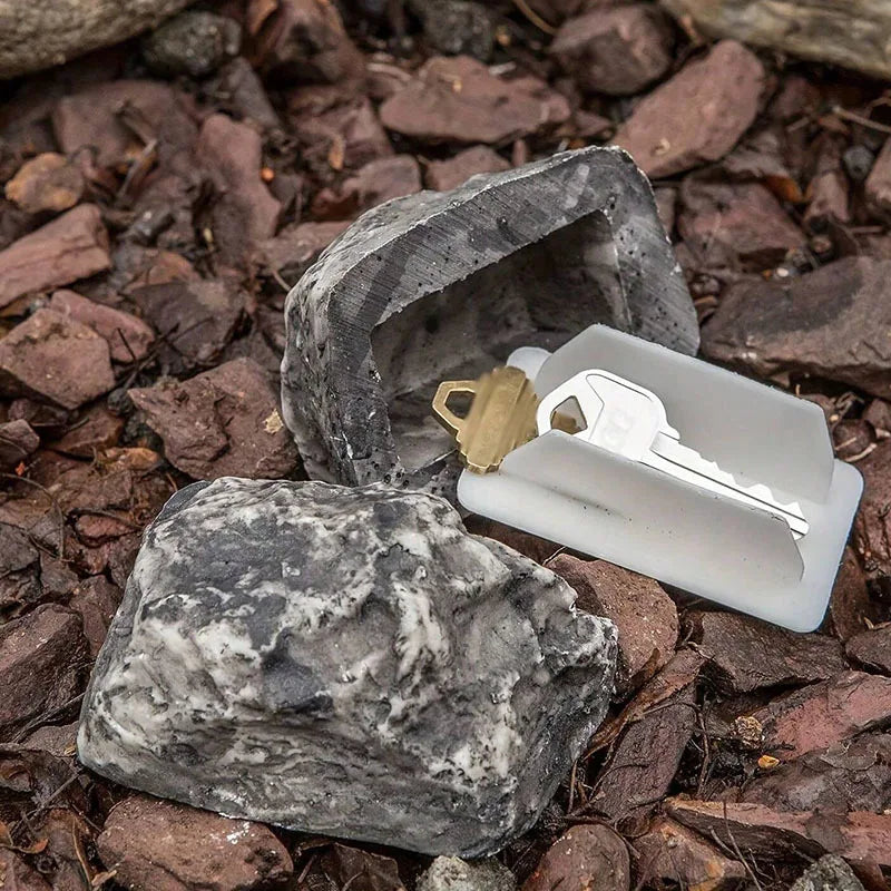 Stone Simulation Key Box Outdoor Hidden Door Key Box Hidden Home Accessories Courtyard Home Decor 1