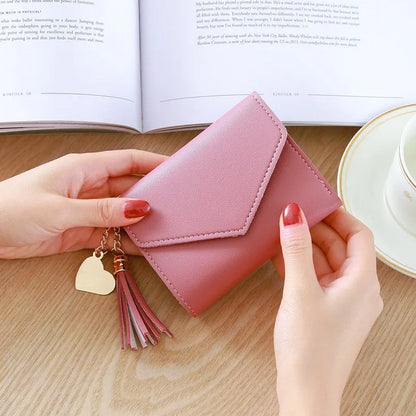 PU Leather Women Luxury Tassels Fashion Short Women Wallets Wallet Hasp Small Wallet Trend 10