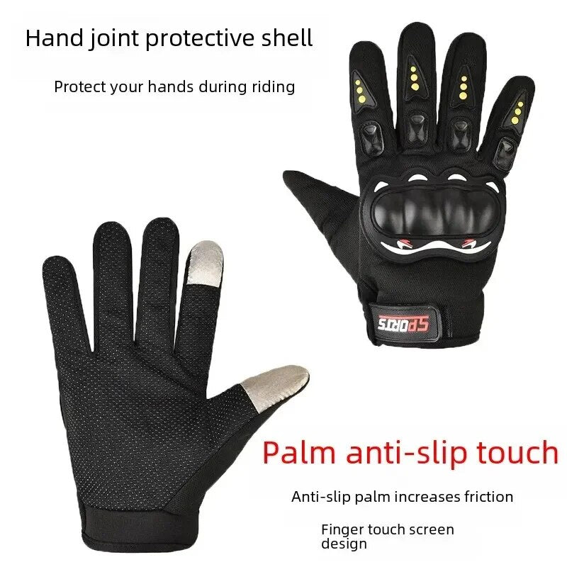 Touch Screen Fullfinger Motorcycle Gloves Men Outdoor Sports Cycling Protection Antifall Motorcycle 4