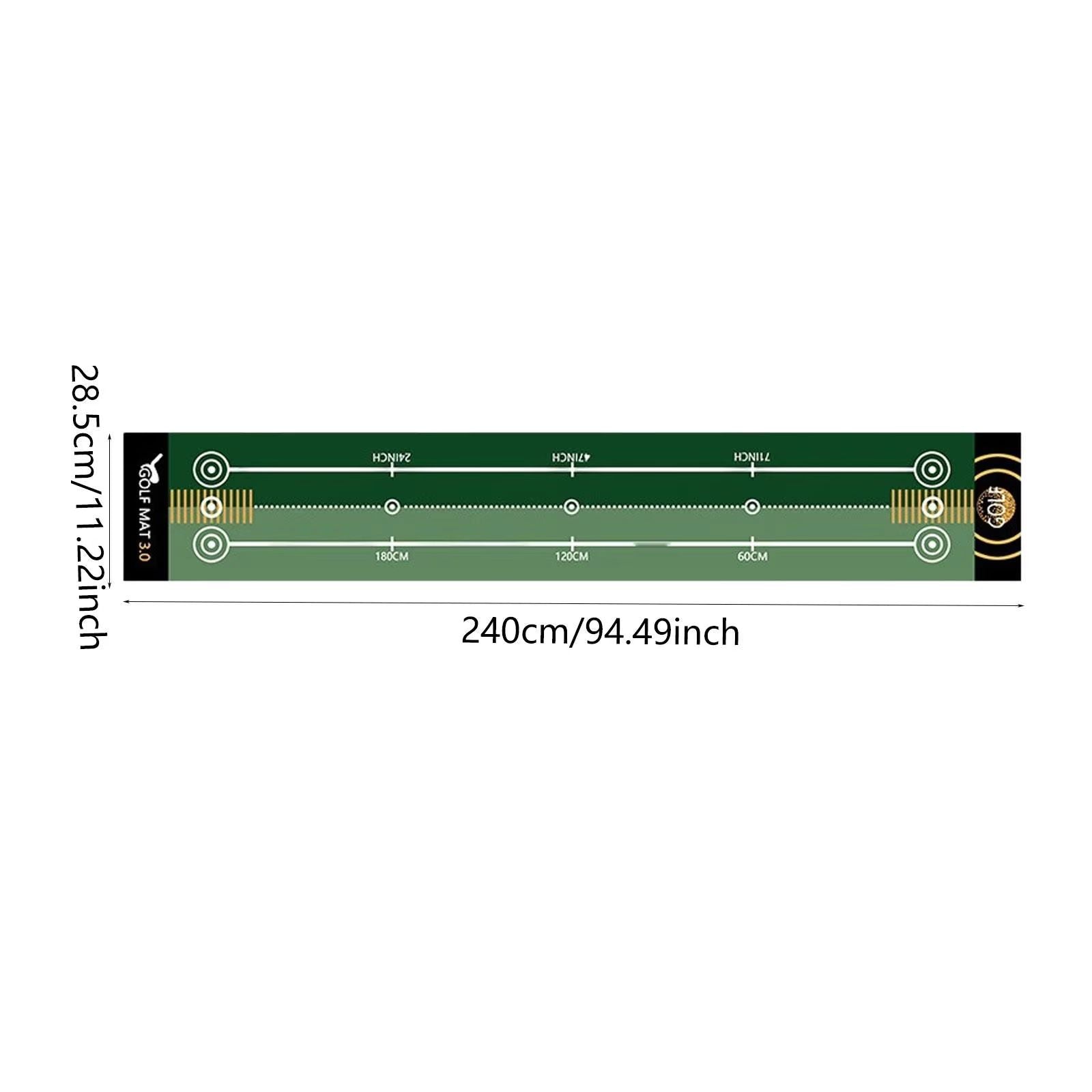 Portable Golf Putting Mat Training Aid For Home And Lawn 9