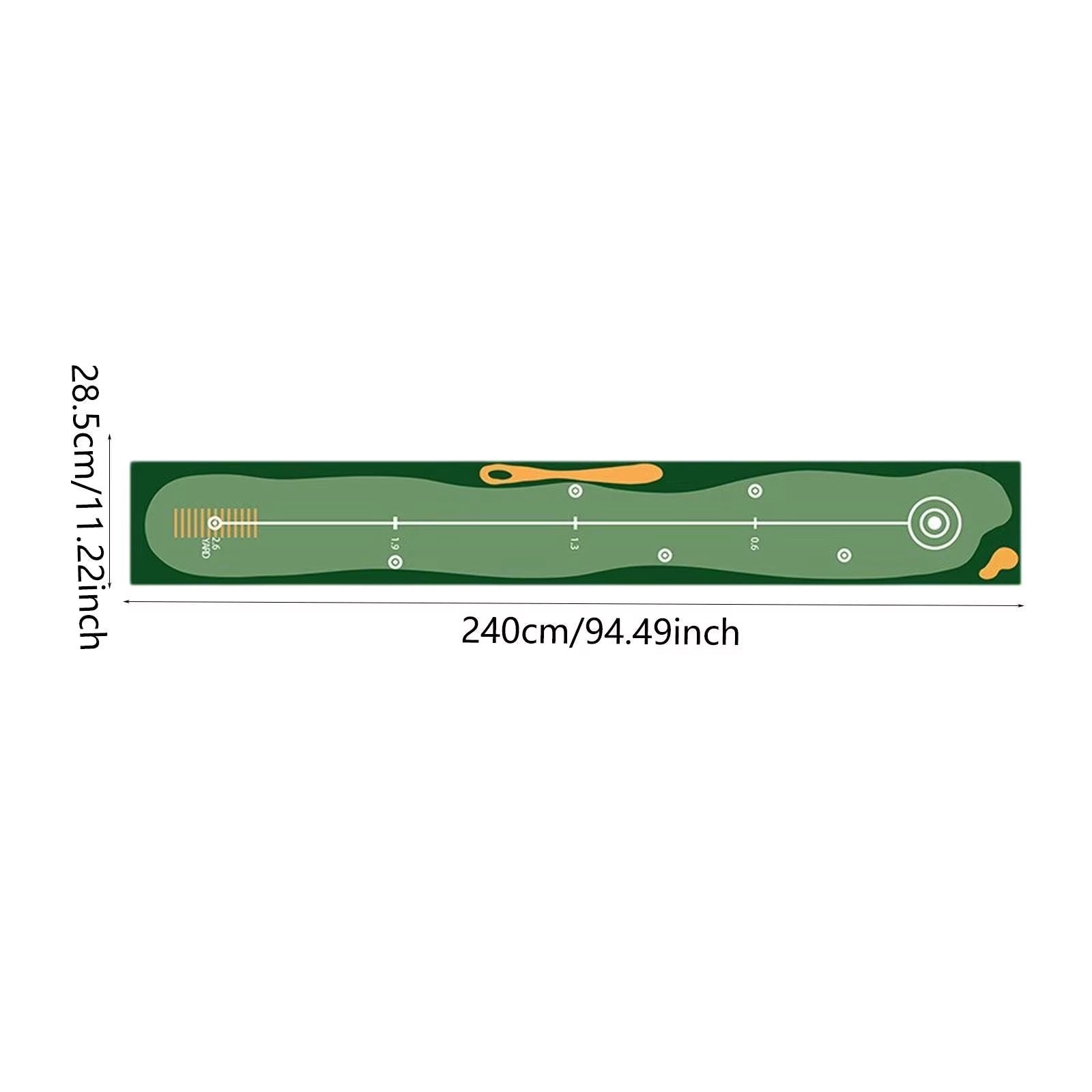 Portable Golf Putting Mat Training Aid For Home And Lawn 10