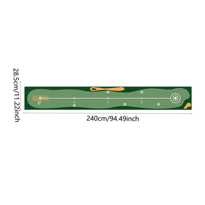 Portable Golf Putting Mat Training Aid For Home And Lawn 10