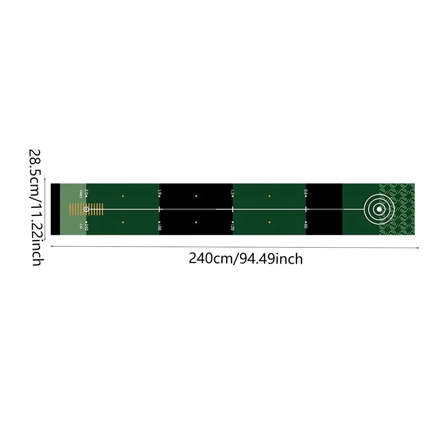 Portable Golf Putting Mat Training Aid For Home And Lawn 13